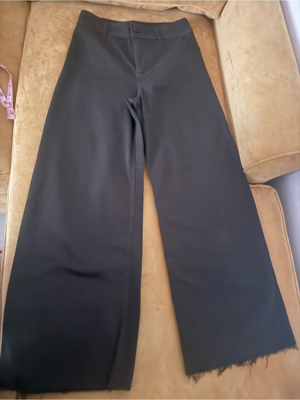 ANTONIO MELANI Black Wide-Leg Pants